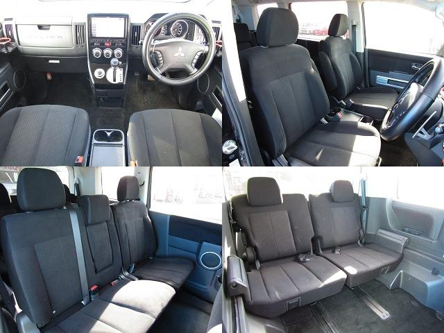 デリカＤ：５ Ｄ　パワーパッケージ　アルパイン９型ＢＩＧＸ　ＣＤ／ＤＶＤ再生　ＢＴオーディオ　地デジ　両パワスラ　後席フリップダウンモニター　バックカメラ　ＥＴＣ　シートヒーター　社外１６ＡＷ＋ジオランダー（4枚目）