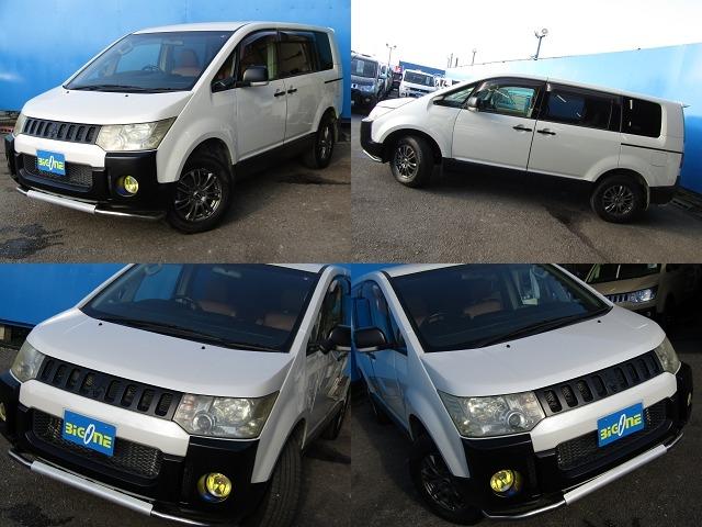 デリカＤ：５ シャモニー　ユーザー買取　純正ＨＤＤマルチナビ　ＣＤ／ＤＶＤ再生　地デジ　両パワスラ　Ｆ／Ｓ／Ｒカメラ　後席フリップダウンモニター　エレクトリックテールゲート　Ｆ／Ｒチューブガード　社外１６ＡＷＥＴＣ（3枚目）