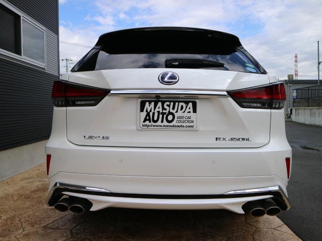RX450hL 7人乗り 4WD サンルーフ モデリスタエアロキットマフラー リアエンターテインメント 置くだけ充電 三眼LEDヘッド パノラミックビューモニター(6枚目)