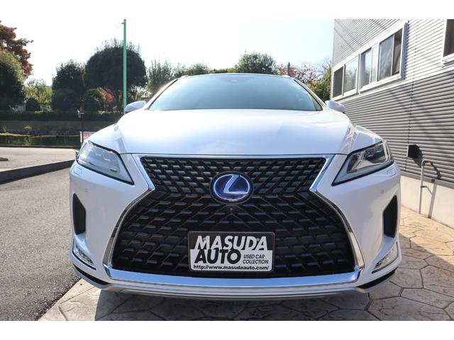 ＲＸ ＲＸ４５０ｈ　バージョンＬ　パノラマルーフ　三眼ＬＥＤヘッドライト　アダプティブハイビームシステム　パワーバックドア　パノラミックビューモニター　ヘッドアップディスプレイ　後席シートヒーター　パドルシフト　ステアリングヒーター（2枚目）