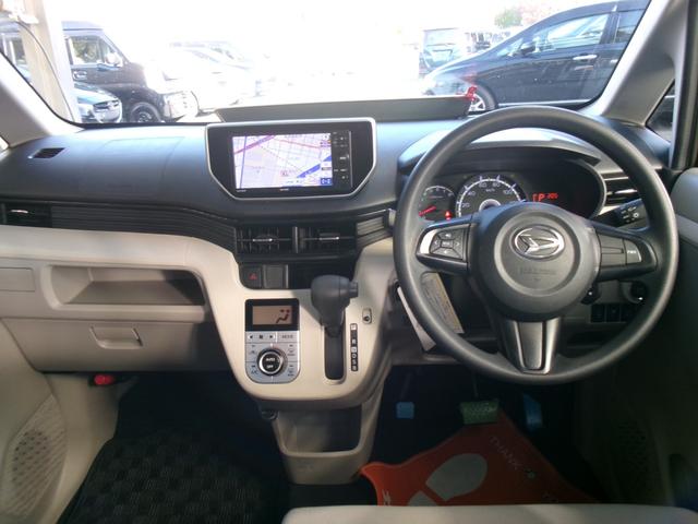 ムーヴ Ｘ　ＳＡＩＩ　禁煙車　ナビＴＶ　バックカメラ　ステコン　スマートアシストＩＩ　スマートキー　オートエアコン　オートライト　ドアロック連動格納ミラー　ベンチシート　前後ドラレコ（12枚目）