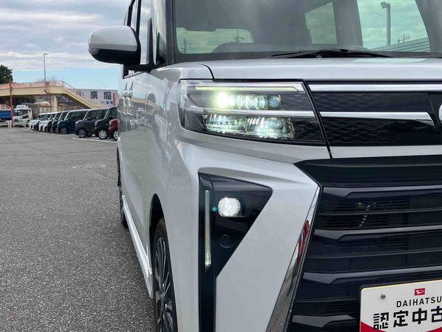 タント カスタムＲＳ　ターボエンジン　１５インチアルミ　バックカメラ　両側電動スライドドア　シートヒーター　電動駐車ブレーキ　ＬＥＤヘッド＆フォグライト　コーナーセンサー　衝突被害軽減ブレーキ（3枚目）