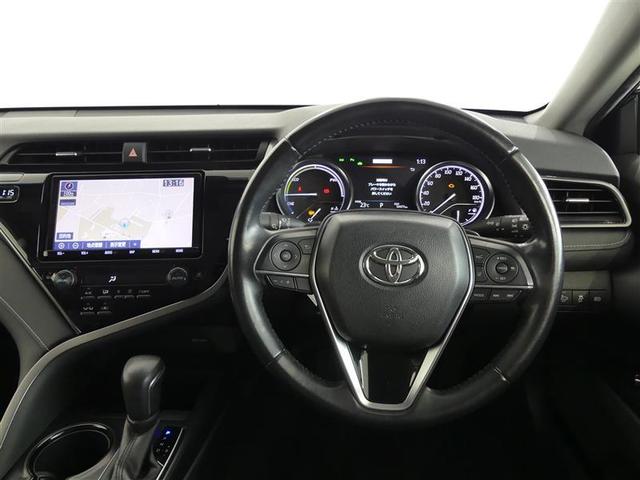 カムリ ＷＳ　ハイブリッド保証　衝突被害軽減ブレーキ　Ｂｌｕｅｔｏｏｔｈ　電動シート　ＬＥＤヘッドランプ　スマートキー　ＣＤ　盗難防止装置　オートクルーズコントロール　９インチナビ　フルセグ　バックカメラ　ＥＴＣ（2枚目）