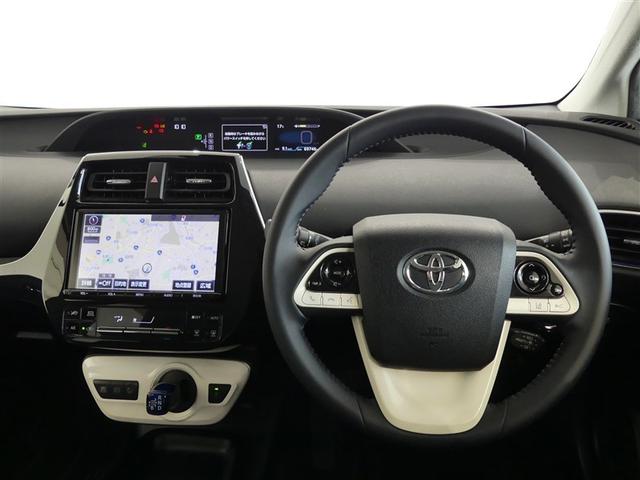 プリウス Ｓツーリングセレクション　アルミホイール　ワンオーナー　ＬＥＤヘッドランプ　記録簿　キーレス　ＣＤ　盗難防止装置　ハイブリッド　メモリーナビ　フルセグ（3枚目）