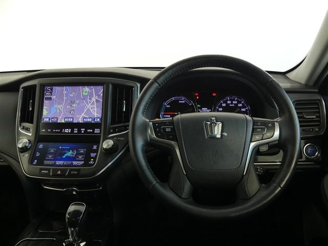 クラウンハイブリッド アスリートＳ　ミュージックプレイヤー接続可　電動シート　アルミホイール　キーレス　ＣＤ　盗難防止装置　ハイブリッド　オートクルーズコントロール　ＨＤＤナビ　ＨＩＤヘッドライト　フルセグ（3枚目）