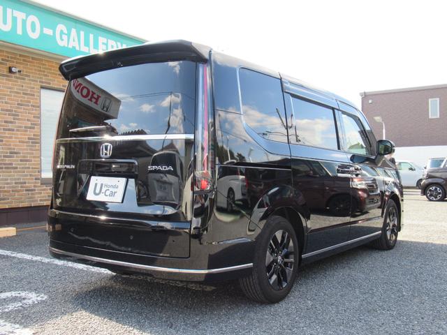 ステップワゴン スパーダ　衝突被害軽減ブレーキ　ＡＣＣ　前後ドラレコ　純正メモリーナビ　全周囲カメラ　フルセグＴＶ　ＣＤ　ＤＶＤ　ＵＳＢ　ＢＴ　両側ＰＳＤ　後席モニタ　純正ＡＷ　ＬＥＤ　Ｓヒータ　ＥＴＣ２．０　１オーナー　禁煙（2枚目）