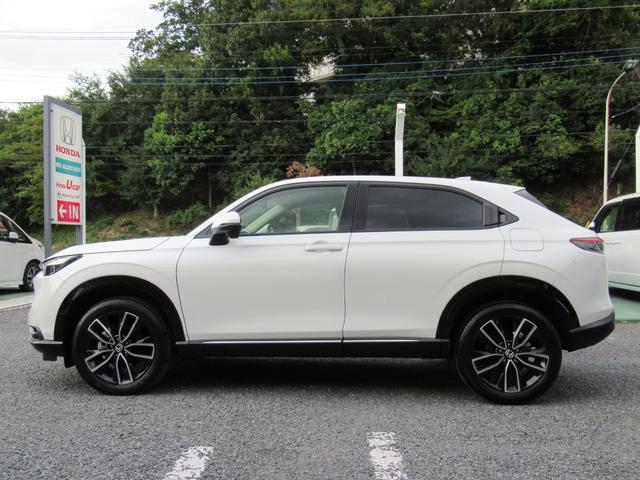 ヴェゼル e:HEV Z 衝突被害軽減ブレーキ ACC 前後ドラレコ 純正メモリーナビ Bカメラ フルセグ CD DVD USB BT 純正AW LED Pテールゲート Sヒータ ステアリングヒータ ETC2.0 1オナ 禁煙(4枚目)