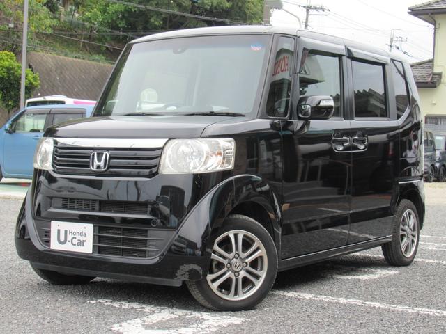 Ｎ－ＢＯＸ Ｇ・ターボＬパッケージ　純正ナビ　バックカメラ　ＵＳＢ　Ｂｌｕｅｔｏｏｔｈ　ＣＤ　純正バックカメラ　純正ＥＴＣ装備　横滑り防止　ＨＩＤヘッドライト　オートライト　純正アルミホイール　オートリトラミラー　両側パワースライドドア（2枚目）