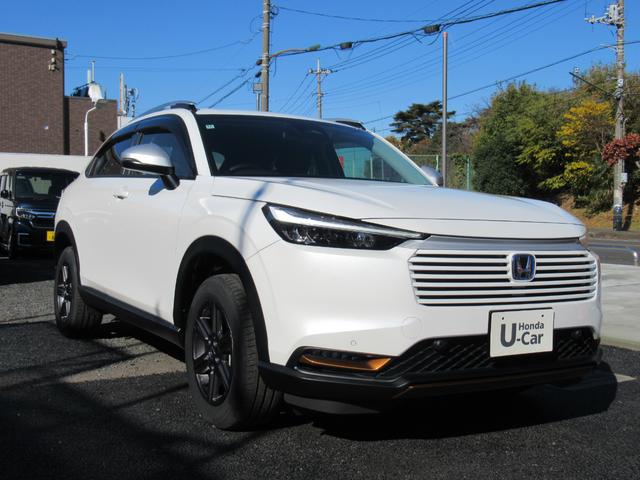 ヴェゼル ｅ：ＨＥＶ　Ｘ・ＨｕＮＴパッケージ　衝突被害軽減ブレーキ　ＡＣＣ　ドラレコ　純正メモリーナビ　Ｂカメラ　フルセグＴＶ　ＣＤ　ＤＶＤ　ＵＳＢ入力端子　ＢＴ　純正ＡＷ　ＬＥＤ　クリアランスソナー　ルーフレール　ＥＴＣ２．０　１オーナ　禁煙車（23枚目）