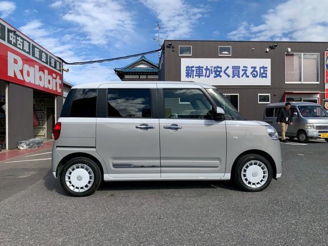 ムーヴキャンバス ストライプスG バックカメラ 両側電動スライドドア クリアランスソナー 衝突被害軽減システム オートライト LEDヘッドランプ スマートキー アイドリングストップ 電動格納ミラー シートヒーター ベンチシート CVT(15枚目)