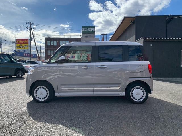 ムーヴキャンバス ストライプスG バックカメラ 両側電動スライドドア クリアランスソナー 衝突被害軽減システム オートライト LEDヘッドランプ スマートキー アイドリングストップ 電動格納ミラー シートヒーター ベンチシート CVT(28枚目)