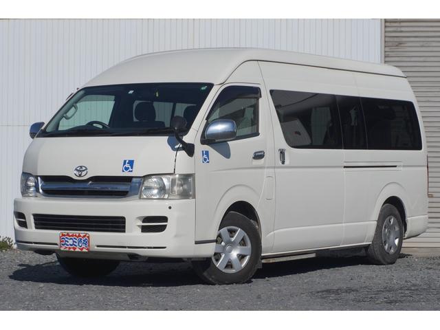 ハイエースコミューター ウェルキャブ　Ｂタイプ　車椅子移動車２台　バッテリー新品　左電動パワースライド　車椅子固定装置２基　ストレッチャー固定バー　座席８人　計１０人乗車　コーナーセンサー（2枚目）