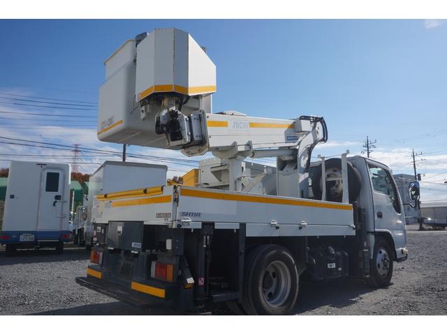 エルフトラック 高所作業車 アイチ製SH11A ジャッキ自動セット ブーム自動格納 架装部1893時間 走行6.9万キロ ETC ナビ TV ジョイスティック 左荷箱 走行6.3万キロ バックカメラ(10枚目)