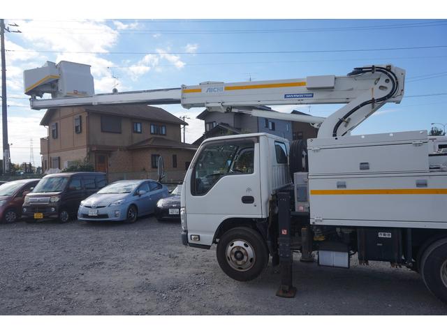 エルフトラック 高所作業車 アイチ製SH11A ジャッキ自動セット ブーム自動格納 架装部1893時間 走行6.9万キロ ETC ナビ TV ジョイスティック 左荷箱 走行6.3万キロ バックカメラ(27枚目)