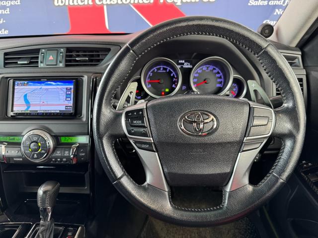 マークＸ ２５０Ｇ　Ｓパッケージ　Ｇ’ｓ　ＷＯＲＫ　Ｓｅｅｋｅｒ１９ｉｎＡＷ　ＪＩＣ車高調　社外マフラー　ＫＥＮＷＯＯＤナビ（ＴＶ／Ｂｌｕｅｔｏｏｔｈ／バックカメラ）　ＫＥＮＷＯＯＤスピーカー　パワーシート（運転席）　スマートキー　ＥＴＣ（31枚目）