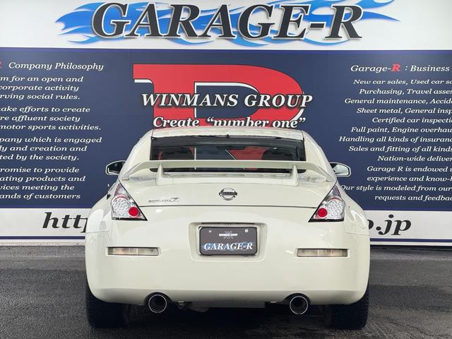 フェアレディZ ベースグレード ロッソモデロマフラー NISMOリアウイング 純正18inAW カロッツェリアナビ(FM/CD) Yupiteruポータブルナビ(地デジ) 社外クリアテール ETC2.0(7枚目)