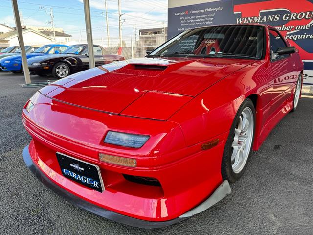 サバンナRX-7 GT-X Msportsエアロ ENDLESS車高調 RAYS17inAW GARRETTハイフロータービン Rmagicマフラー HKSエアクリ ロールケージ パワーFC Greddy追加メーター・ブーコン(19枚目)