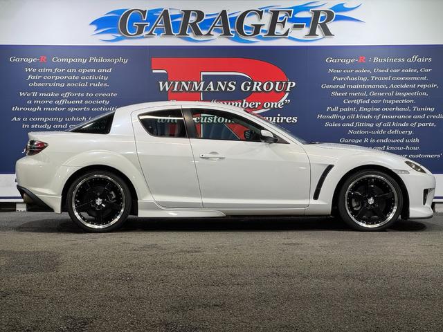 ＲＸ－８ タイプＳ　ＭＡＺＤＡＳＰＥＥＤフロントバンパー　社外マフラー　社外サイドディフレクター　ＬＯＸＡＲＮＹ１９ｉｎＡＷ　ｃａｒｒｏｚｚｅｒｉａナビ（ラジオ／ＤＴＶ／ＣＤ）　前後ドラレコ　ＲＡＺＯシフトノブ（6枚目）