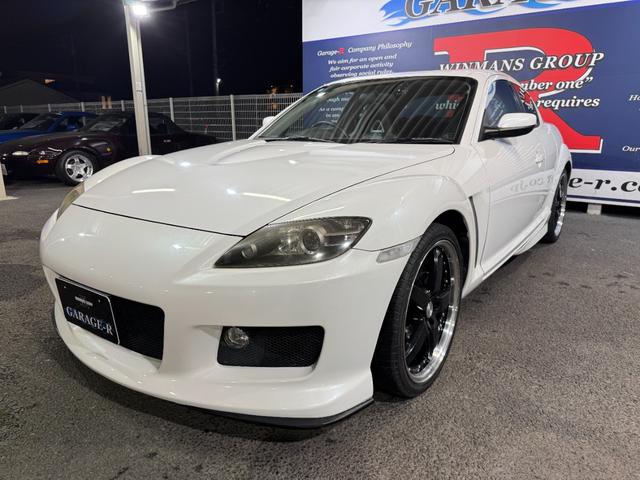 ＲＸ－８ タイプＳ　ＭＡＺＤＡＳＰＥＥＤフロントバンパー　社外マフラー　社外サイドディフレクター　ＬＯＸＡＲＮＹ１９ｉｎＡＷ　ｃａｒｒｏｚｚｅｒｉａナビ（ラジオ／ＤＴＶ／ＣＤ）　前後ドラレコ　ＲＡＺＯシフトノブ（24枚目）