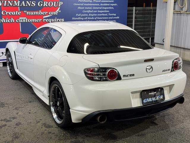 ＲＸ－８ タイプＳ　ＭＡＺＤＡＳＰＥＥＤフロントバンパー　社外マフラー　社外サイドディフレクター　ＬＯＸＡＲＮＹ１９ｉｎＡＷ　ｃａｒｒｏｚｚｅｒｉａナビ（ラジオ／ＤＴＶ／ＣＤ）　前後ドラレコ　ＲＡＺＯシフトノブ（25枚目）