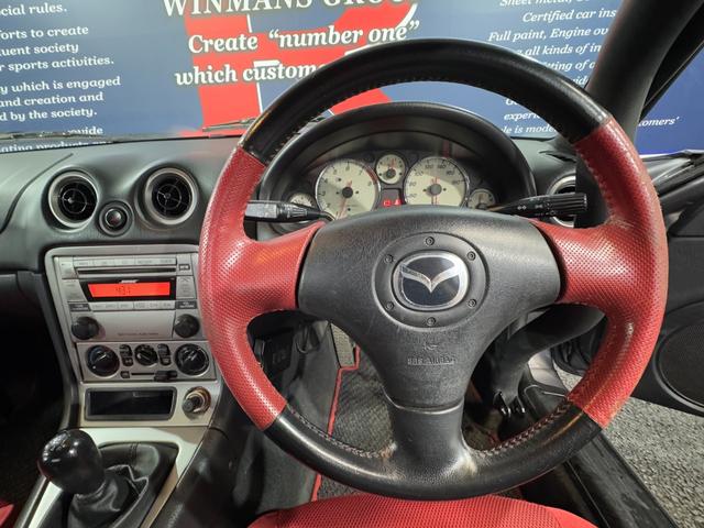 ロードスター ＮＲ－Ａ　ロールケージ　ビルシュタインショック　純正ＥＮＫＥＩ製１５ｉｎＡＷ　純正マフラー　ＢＯＳＥスピーカー　オーディオ　キーレス　ＥＴＣ（36枚目）