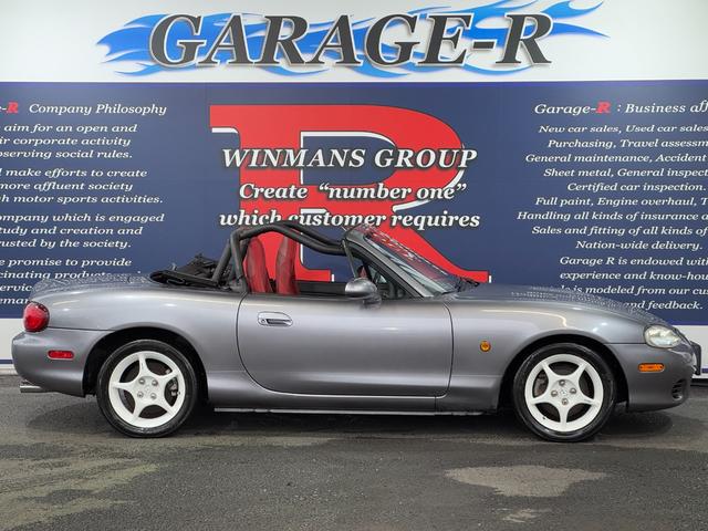 ロードスター ＮＲ－Ａ　ロールケージ　ビルシュタインショック　純正ＥＮＫＥＩ製１５ｉｎＡＷ　純正マフラー　ＢＯＳＥスピーカー　オーディオ　キーレス　ＥＴＣ（62枚目）