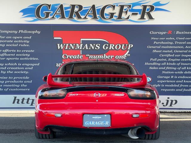 RX-7 タイプRB リビルトタービン交換済 TEIN車高調 HKSサイレントハイパワー WORK EMOTION ZR10 18inAW フロントアンダースポイラー フロントフォグランプ サイドスカート タワーバー(7枚目)