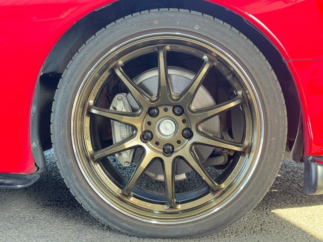 RX-7 タイプRB リビルトタービン交換済 TEIN車高調 HKSサイレントハイパワー WORK EMOTION ZR10 18inAW フロントアンダースポイラー フロントフォグランプ サイドスカート タワーバー(11枚目)