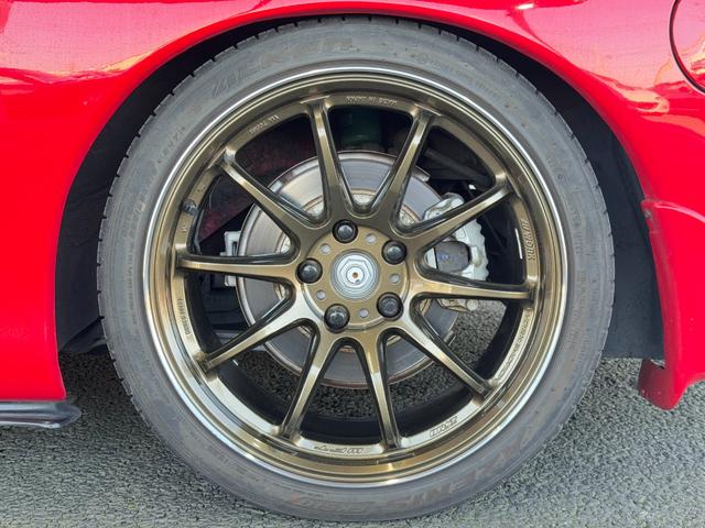 RX-7 タイプRB リビルトタービン交換済 TEIN車高調 HKSサイレントハイパワー WORK EMOTION ZR10 18inAW フロントアンダースポイラー フロントフォグランプ サイドスカート タワーバー(14枚目)