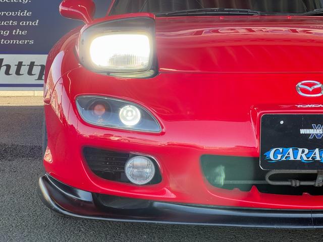 RX-7 タイプRB リビルトタービン交換済 TEIN車高調 HKSサイレントハイパワー WORK EMOTION ZR10 18inAW フロントアンダースポイラー フロントフォグランプ サイドスカート タワーバー(17枚目)