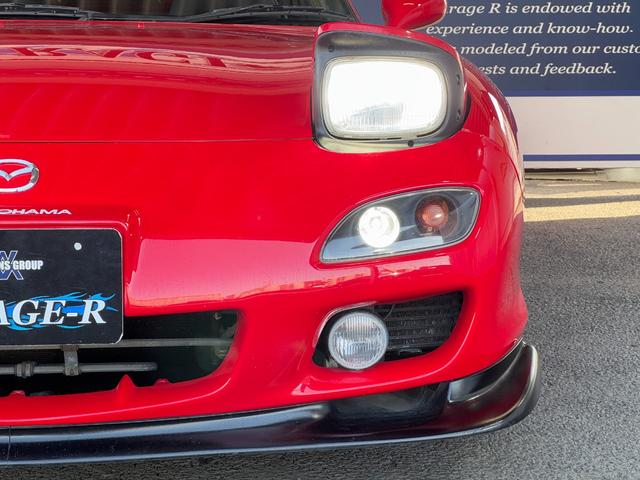 RX-7 タイプRB リビルトタービン交換済 TEIN車高調 HKSサイレントハイパワー WORK EMOTION ZR10 18inAW フロントアンダースポイラー フロントフォグランプ サイドスカート タワーバー(18枚目)