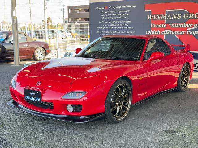 RX-7 タイプRB リビルトタービン交換済 TEIN車高調 HKSサイレントハイパワー WORK EMOTION ZR10 18inAW フロントアンダースポイラー フロントフォグランプ サイドスカート タワーバー(21枚目)