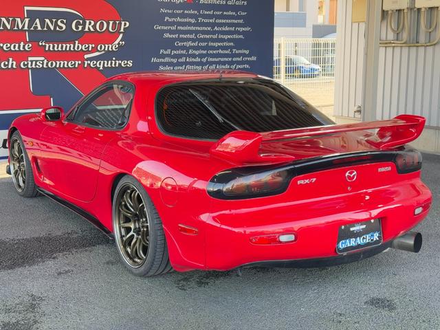 RX-7 タイプRB リビルトタービン交換済 TEIN車高調 HKSサイレントハイパワー WORK EMOTION ZR10 18inAW フロントアンダースポイラー フロントフォグランプ サイドスカート タワーバー(22枚目)