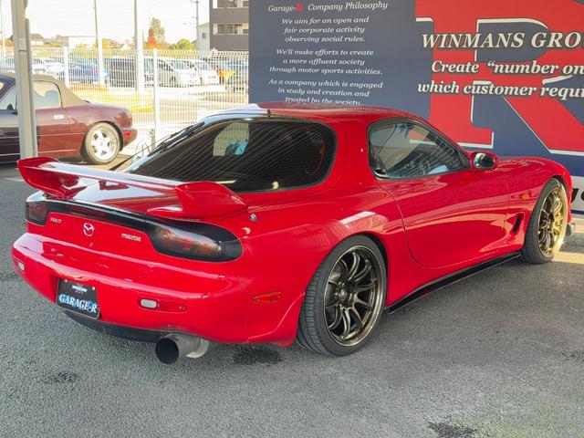 RX-7 タイプRB リビルトタービン交換済 TEIN車高調 HKSサイレントハイパワー WORK EMOTION ZR10 18inAW フロントアンダースポイラー フロントフォグランプ サイドスカート タワーバー(24枚目)