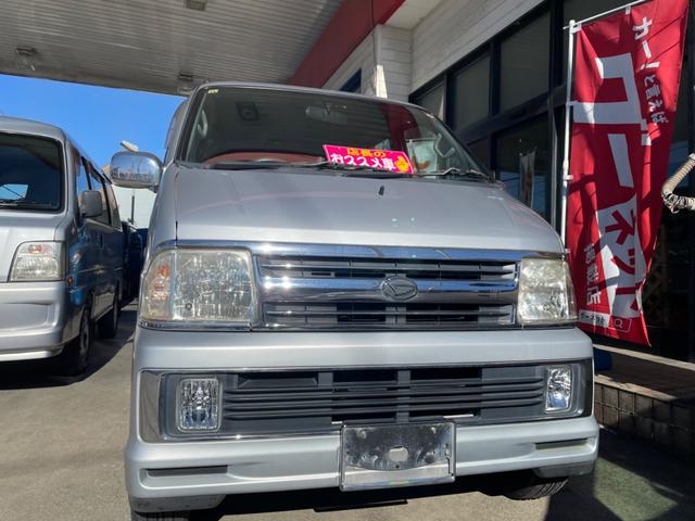 アトレーワゴン カスタムターボ 4速オートマ 4WD ターボ キーレス 純正アルミ(2枚目)