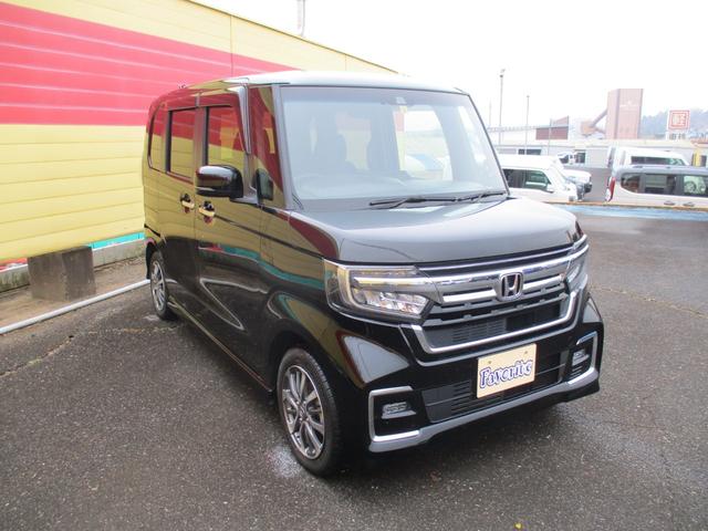 Ｎ－ＢＯＸカスタム Ｌ　純正ナビ　ＣＤ　ブルートゥース　ＥＴＣ　ＵＳＢ　左側自動ドア　バックカメラ　オートライト　レーダーブレーキ　スマートキー　ＬＥＤライト　電動パーキング　禁煙車（4枚目）