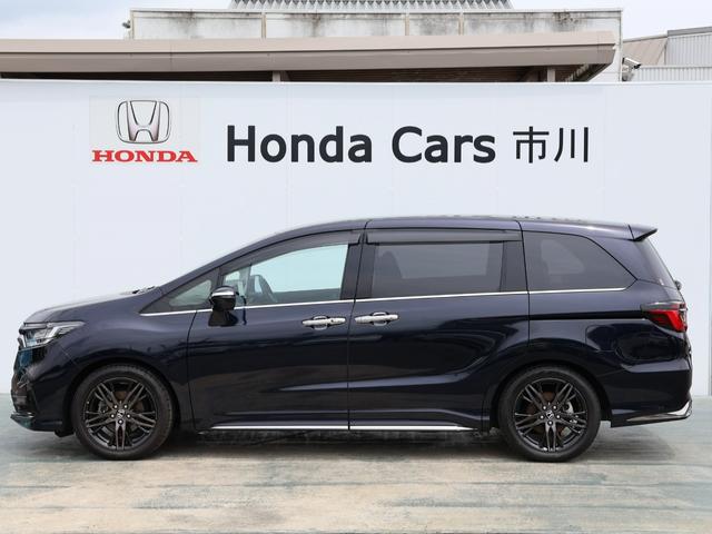 オデッセイハイブリッド ｅ：ＨＥＶアブソルート・ＥＸ　運転支援機能（ホンダセンシング）　マルチビューカメラ　ブラインドスポットインフォメーション　シートヒーター　電動シート　ＬＥＤヘッドライト　純正ナビ　Ｂｌｕｅｔｏｏｔｈ接続　ワンオーナー車　ＡＣ　ＰＳ（7枚目）