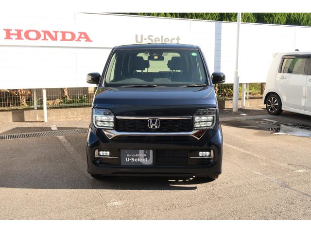 Ｎ－ＷＧＮカスタム Ｌ・ターボ　認定中古車　リアカメラ付インターナビ　パーキングセンサー　１５インチアルミ　シートヒーター　ワンオーナー　禁煙車　衝突被害軽減装置　ＬＥＤランプ　本革シート　クリアランスソナー　Ｂカメ　イモビ　ＡＡＣ（7枚目）