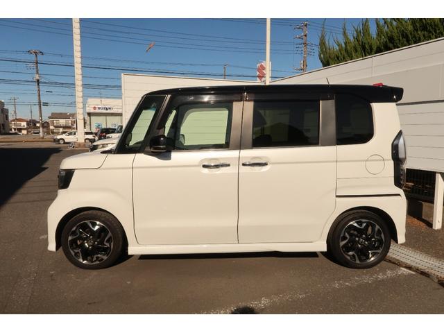 N-BOXカスタム G・EXターボホンダセンシング Rカメ クルコン サイドエアバッグ タ-ボ LEDヘットライト ETC 横滑り防止 パワーステアリング Wエアバック パワーウィンドウ AC キーレス エアバッグ 1オーナ 禁煙 ナビTV 整備記録簿(5枚目)