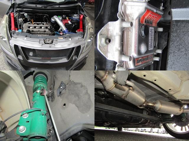 スイフトスポーツ ベースグレード　６速　マニュアル　ＴＭ－ＳＱＵＡＲＥバンパー　ＲＲＰスーパーロムＥＣＵ　ＧＲｅｄｄｙマフラー　テイン車高調　ＧＲｅｄｄｙリアスポ　トライフォースエアクリ　フロントアッパーサポート　メンバーステー（3枚目）