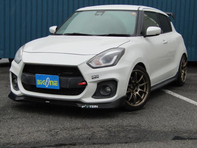 スイフトスポーツ ベースグレード 6速 ターボマニュアル車 TEIN車高調 HKSフラッシュエディター ロッソモデロマフラー モンスタースポーツリアスポイラー トラストフロントリップ アドバンRZ-2 17AW 強化アッパー(2枚目)