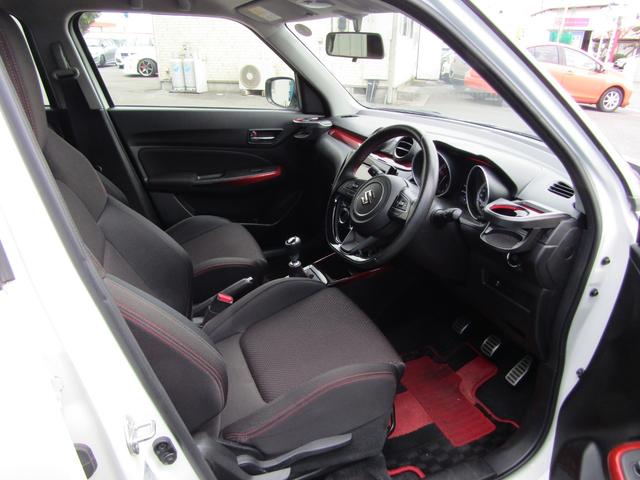 スイフトスポーツ ベースグレード 6速 マニュアル車 ターボ BLITZ車高調 ナビ フルセグTV Bluetooth対応 LEDヘッドライト プッシュスタート シートヒーター プッシュスタート(21枚目)