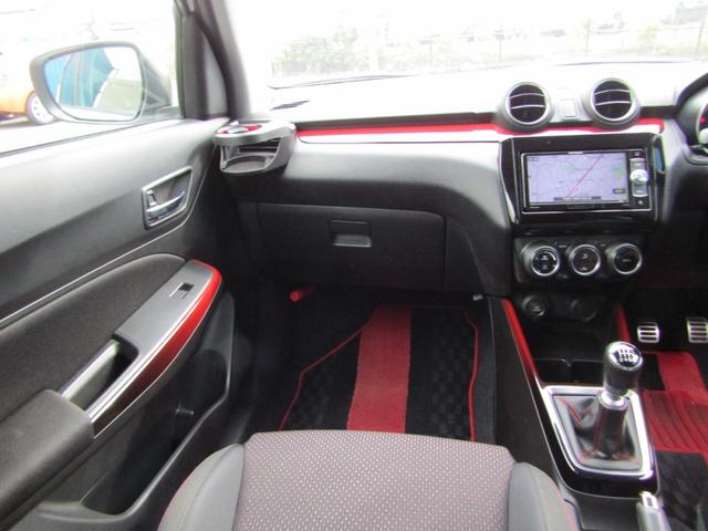 スイフトスポーツ ベースグレード 6速 マニュアル車 ターボ BLITZ車高調 ナビ フルセグTV Bluetooth対応 LEDヘッドライト プッシュスタート シートヒーター プッシュスタート(24枚目)