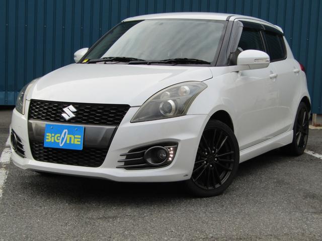 スイフトスポーツ ベースグレード 6速マニュアル車 NA1600cc HIDヘッドライト プッシュスタート 純正17インチアルミホイール モンスターシフトノブ クルコン 電格ミラー KENWOODナビ SDナビ フルセグTV視聴(2枚目)