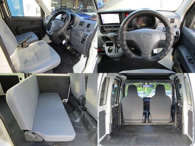 ハイゼットカーゴ DX デラックス 両側スライドドア 4AT 前後ドライブレコーダー 社外アルミ デジタルインナーミラー 4人乗り ストラーダナビ フルセグ視聴 Bluetooth接続 バックカメラ(5枚目)