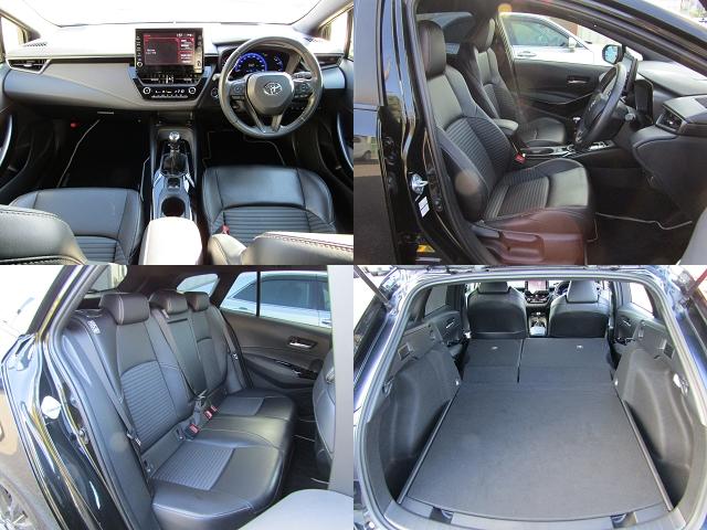 カローラツーリング ダブルバイビー　６速　ターボ　マニュアル車　ディスプレイオーディオ　バックカメラ　レーダークルーズ　トヨタセーフティセンス　衝突軽減システム　電子パーキング　スマートキー　　ハーフレザーシート　ＬＥＤヘッドライト（4枚目）