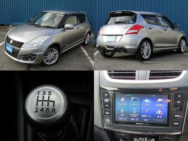 スイフトスポーツ ベースグレード ZC32最終型 6速 マニュアル車 エンケイ純正アルミホイール HIDヘッドライト ストラーダLS710一体型純正ナビ Bluetoothオーディオもちろん対応 ETC ドライブレコーダー(6枚目)