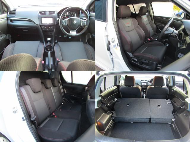 スイフトスポーツ ベースグレード 6速 マニュアル GReddyマフラー 社外エアロ モンスターアルミペダル バックカメラ ストラーダナビ Bluetooth対応 ビルトインETC HIDヘッドライト オートライト フルセグ視聴(6枚目)