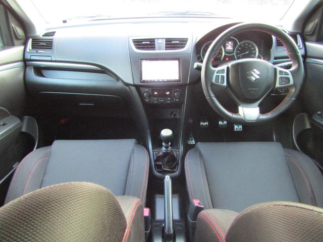 スイフトスポーツ ベースグレード 6速 マニュアル GReddyマフラー 社外エアロ モンスターアルミペダル バックカメラ ストラーダナビ Bluetooth対応 ビルトインETC HIDヘッドライト オートライト フルセグ視聴(21枚目)