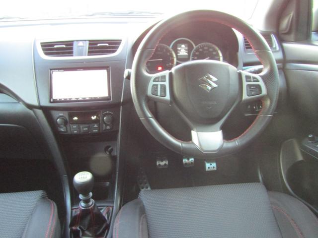 スイフトスポーツ ベースグレード 6速 マニュアル GReddyマフラー 社外エアロ モンスターアルミペダル バックカメラ ストラーダナビ Bluetooth対応 ビルトインETC HIDヘッドライト オートライト フルセグ視聴(23枚目)